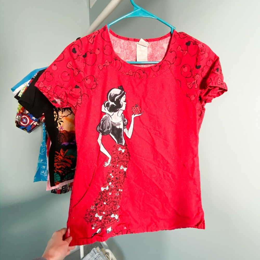 Disney’s Snow White Scrub Top